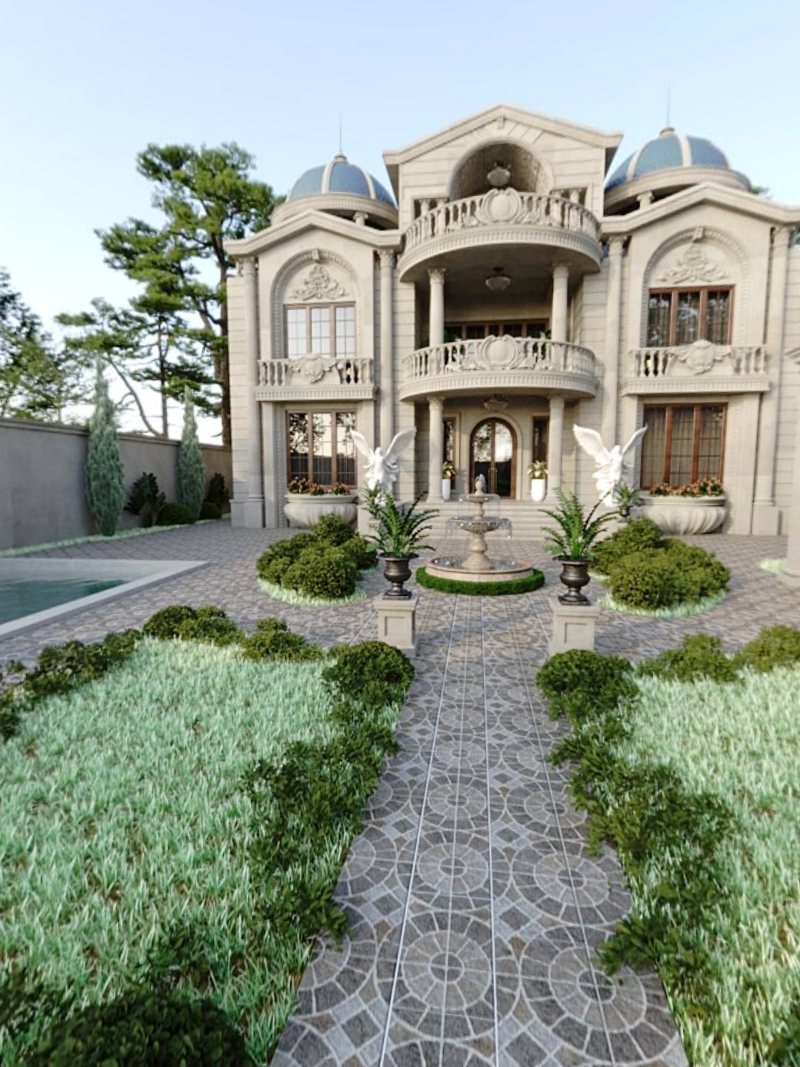 Villa Memarlıq #1 — 360° layihəsinin örtük kadrı