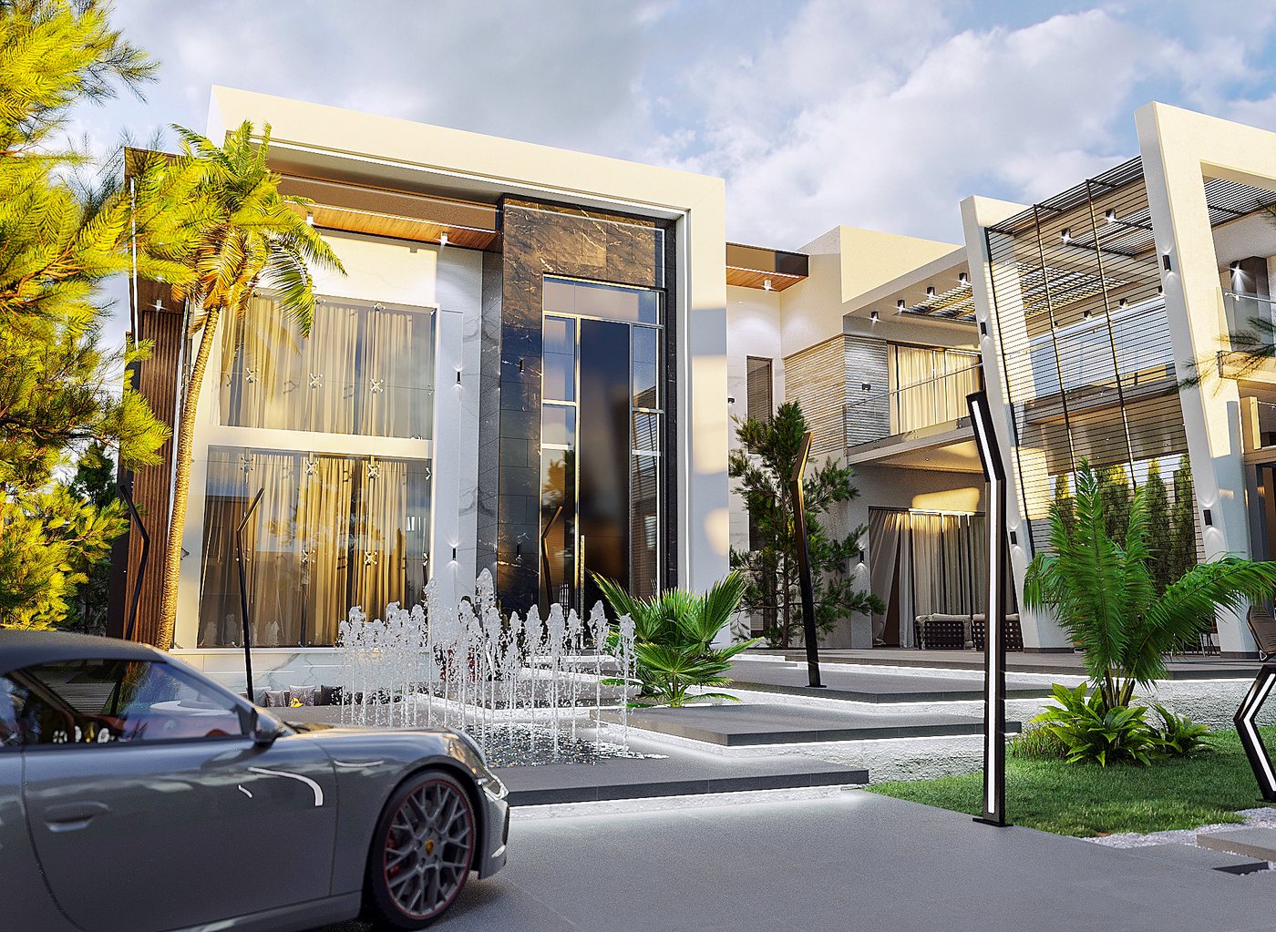 LUXURY MODERN — neoklassik üslubda villa layihəsi, 411 m², 2024