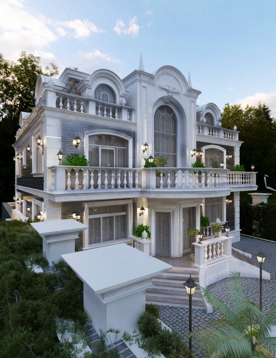 MİNGƏÇEVİR layihəsi obyektindən görüntü 3/4 — memarlıq üslub, 475 m², 2023