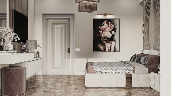 Mənzil interyeri detalı — My HOM (neoklassik üslub, 190 m², 2023), kadr 2/6