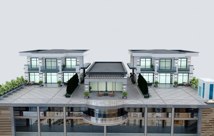 ŞÜVƏLAN layihəsi — modern üslubda villa layihəsi, 726 m², 2024