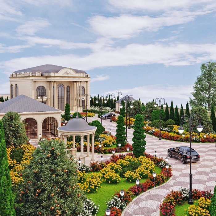 Villa layihəsi detalı — FLORENSİYA layihəsi (neoklassik üslub, 652 m², 2024), kadr 2/6