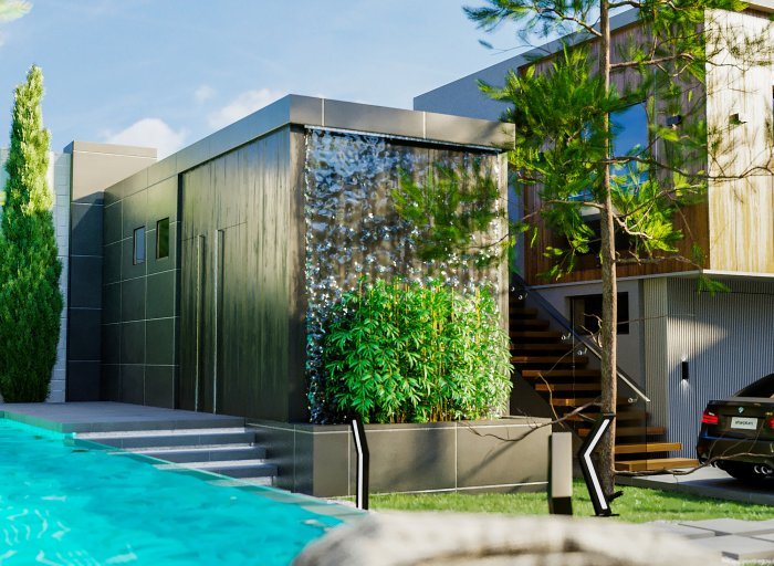 LUXURY MODERN, kadr 6/7: neoklassik üslubda villa layihəsi, 411 m²