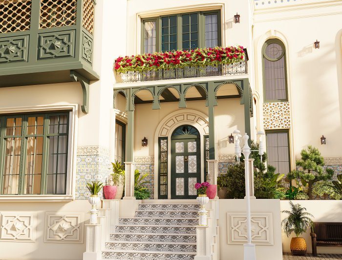 ŞƏRQ layihəsi, kadr 6/6: neoklassik üslubda villa layihəsi, 311 m²